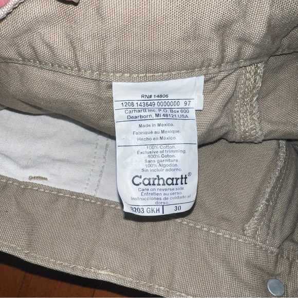 Carhartt Khaki Shorts Men’s 30 - Picture 4 of 4